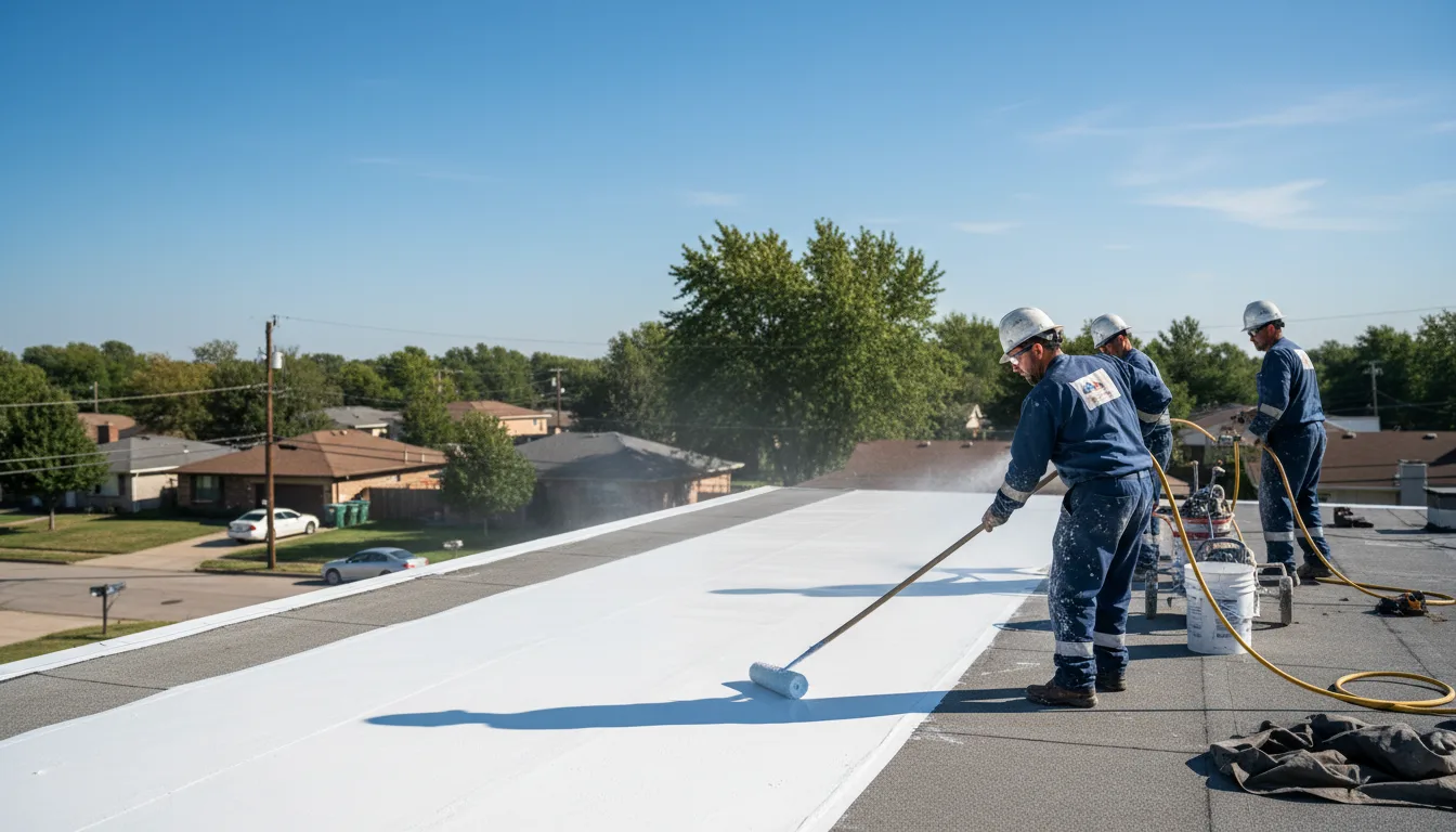Commercial roof coating in Roanoke, VA near me